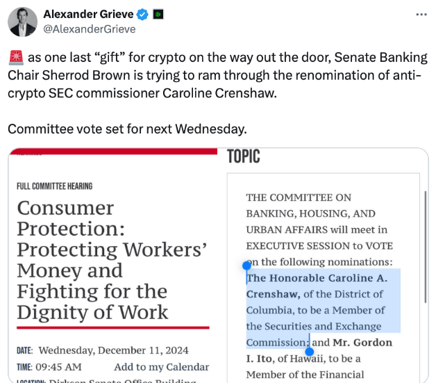 SEC's Anti-Crypto Stance at Risk: What Crenshaw’s Renomination Means for Bitcoin 3 SEC Anti Crypto Stance