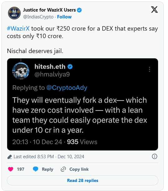 WazirX Faces Backlash Over Rs 250 Crore Fund Use: Is This the End for the Crypto Exchange? 2 WazirX