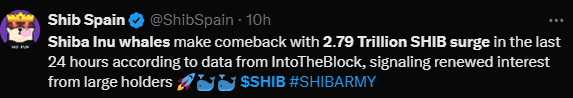 Shiba Inu Whales Move 2.79 Trillion SHIB: Is A Price Surge Coming? 3 crypto news