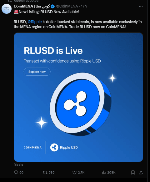 RLUSD Price Stabilizes at $1: Ripple’s Bold Move to Transform Cross-Border Payments 3 RLUSD Price