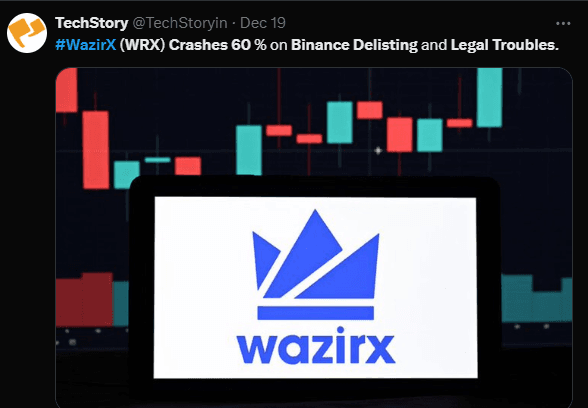 WazirX (WRX) Crashes 60%: What Binance Delisting And Legal Troubles Mean For The Coin 2 crypto news