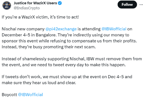 WazirX News: Protests Erupt at India Blockchain Week 3 crypto news