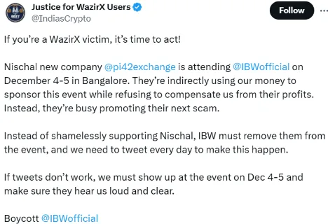 WazirX News: Protests Erupt at India Blockchain Week 3 crypto news