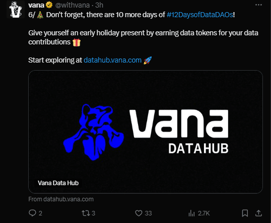 Vana Crypto Achieves 1 Million Blocks in Record Time! 3 Vana Crypto
