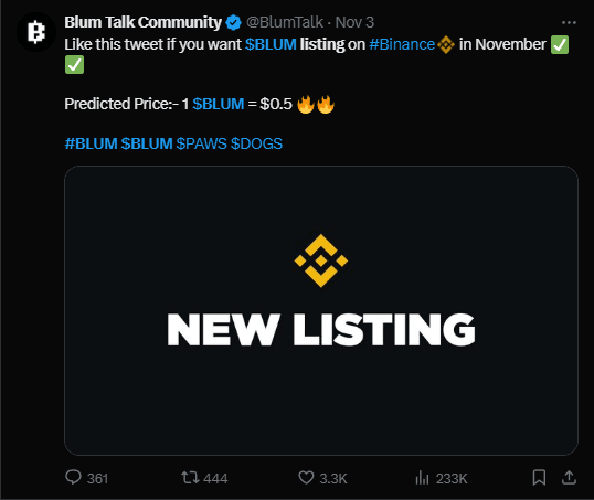 Countdown to the Blum Listing Date: Mark Your Calendar for the 30th of December 3 Blum Listing Date