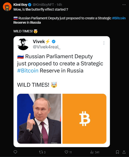 Russia Considers Bitcoin as Reserve Asset: The Potential Impact on Stability 3 Bitcoin