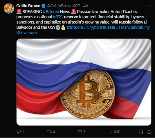 Russia Considers Bitcoin as Reserve Asset: The Potential Impact on Stability 2 Bitcoin
