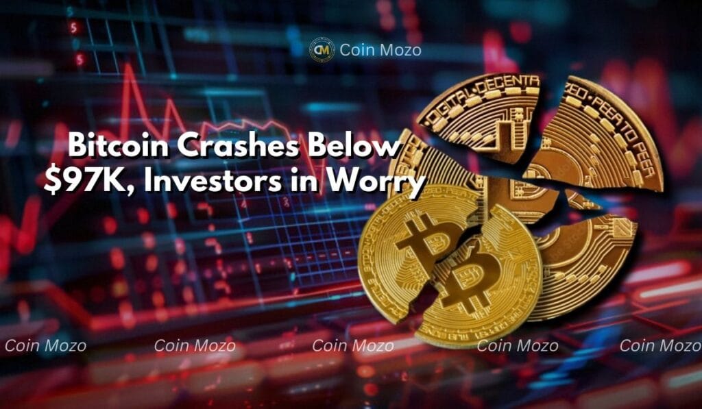 Bitcoin Prices Crash: BTC Falls Below $97K, ETH Down 9% on Jan 8 1 crypto news