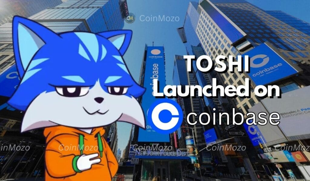 CoinBase Listing Toshi Memecoin Ignited Market Excitement 1 TOSHI memecoin