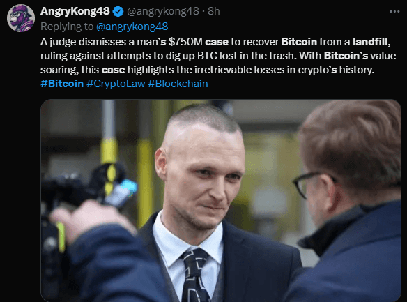 UK Court Rejects $770M Bitcoin Landfill Case: What’s Next? 4 crypto news