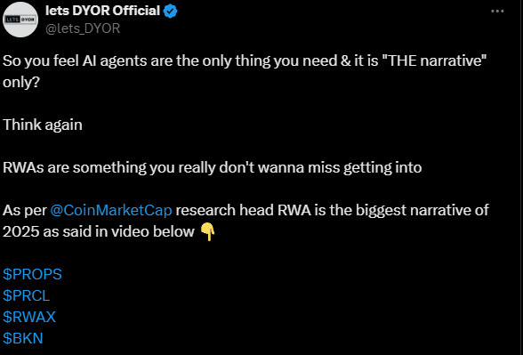 RWA Crypto Takes The Lead In 2025: Insights From Coinmarketcap's Expert 2 crypto news