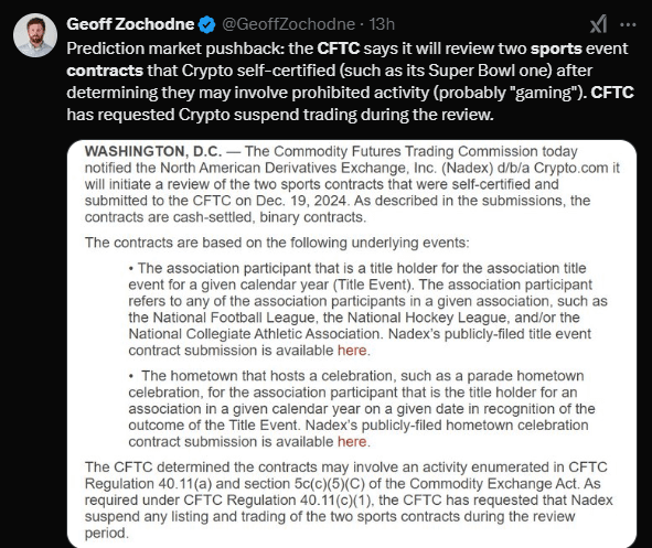 CFTC Action Against Crypto.com: Investigating Sports Contracts Controversy 2 crypto news