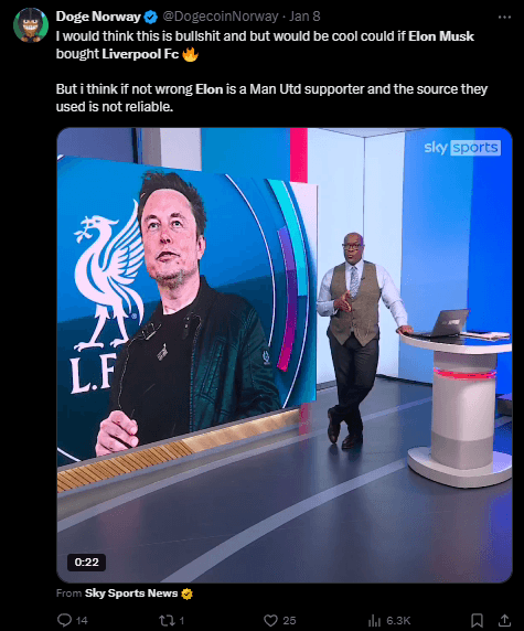 Dogecoin Price Surged After Elon Musk Eyes Liverpool FC Acquisition 2 Dogecoin Price