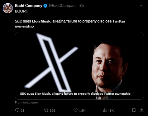 Elon Musk SEC Lawsuit: Delayed Twitter Ownership Disclosure Brings Legal Trouble 2 Elon Musk SEC Lawsuit