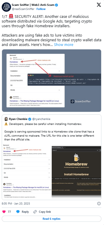 Crypto Wallets Scam: Fake Google Ads Spread Dangerous Malware 2 Crypto Wallets Scam