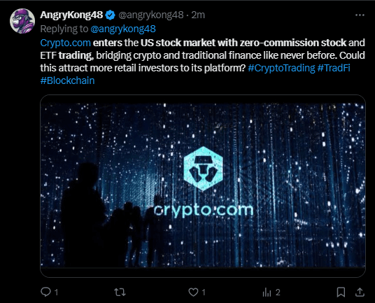 Crypto.com Enters US Stock Market with Zero-Commission Trading 3 Crypto.com