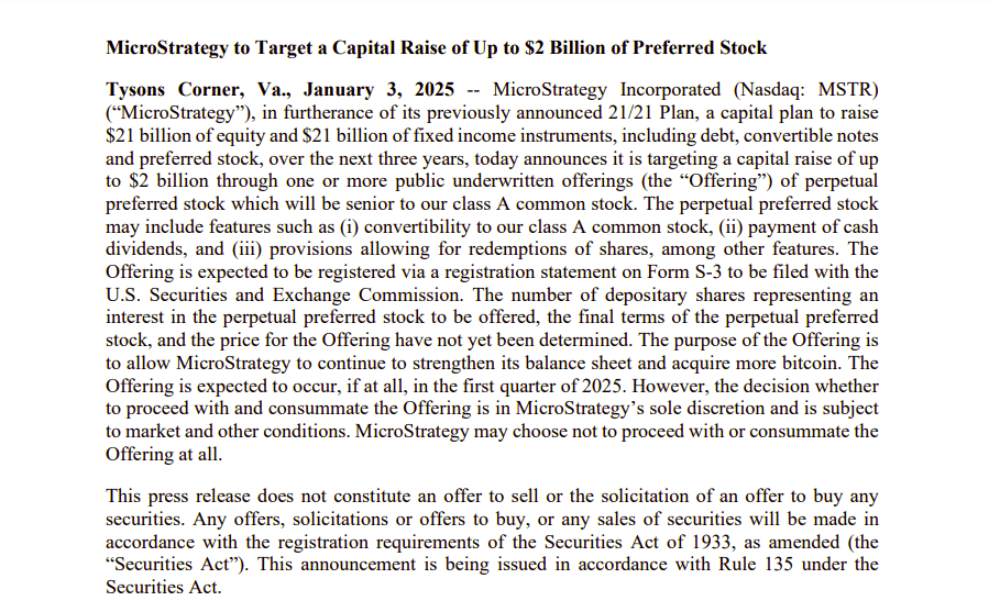 MicroStrategy Eyes $2B Stock Offering to Boost Bitcoin Holdings in 2025 2 crypto news
