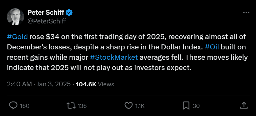 Gold Investment For 2025: Why Investors Abandoning Bitcoin? 3 crypto news